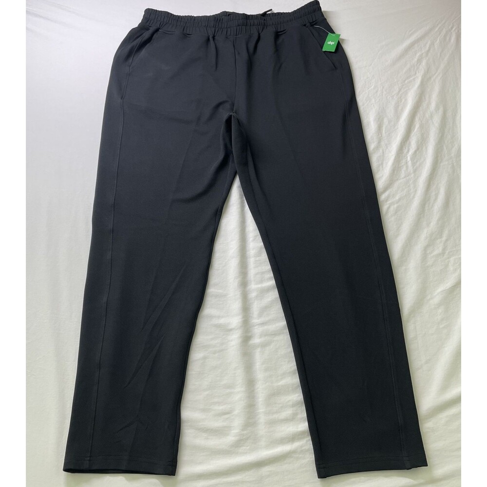 NWT dip Mens Active Pants Straight Leg Elastic Waist Black Size XL